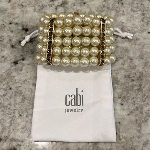 Cabi pearl multi strand bracelet
